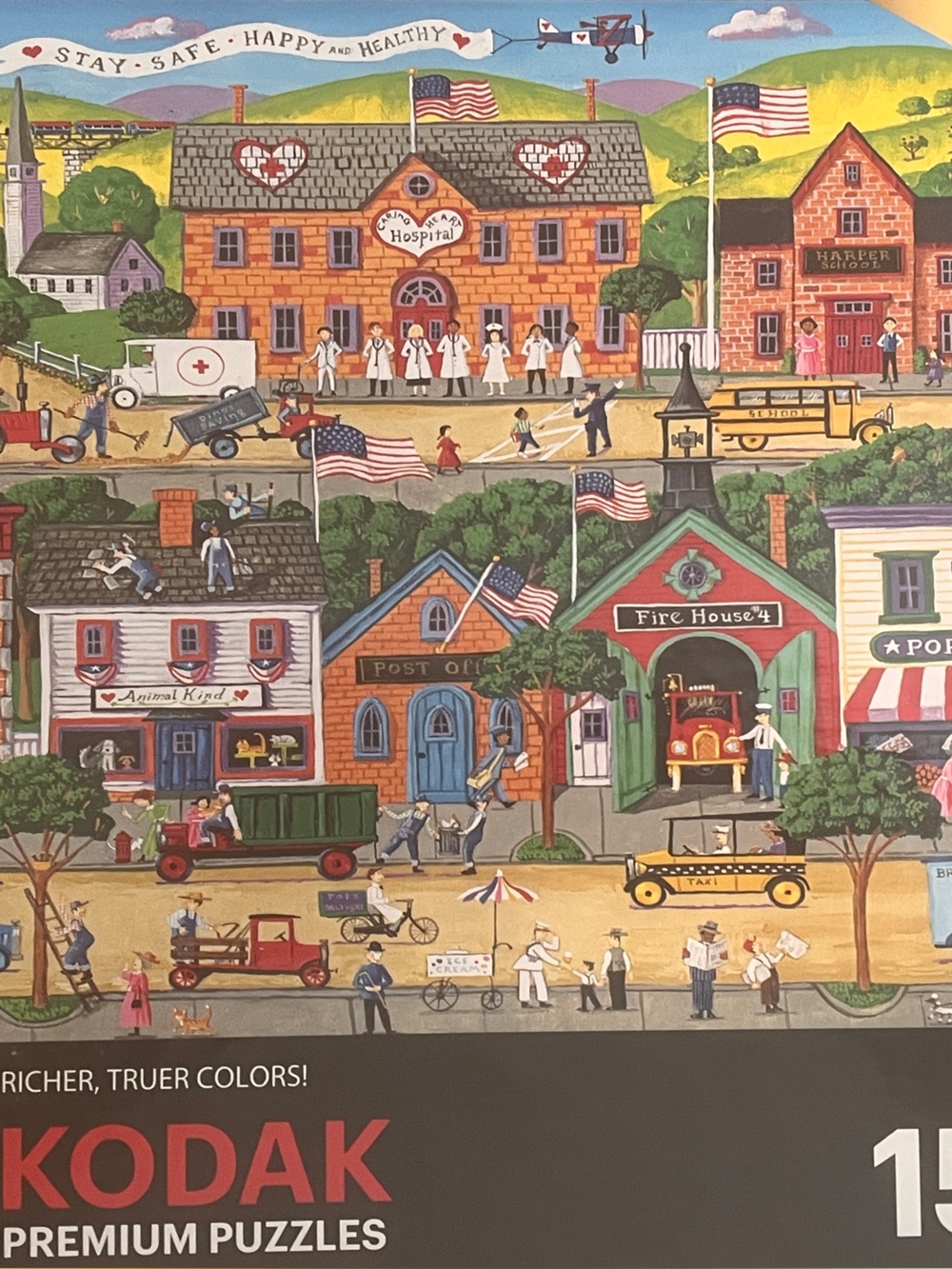 Kodak 1500 piece vintage city scene puzzle